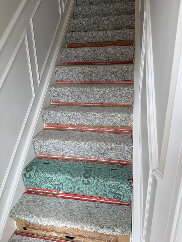 Prep work done by our proffessional flooring fitter.