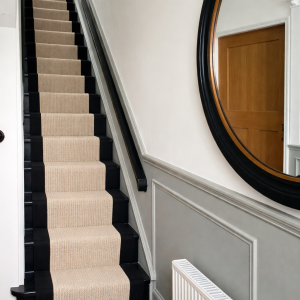 Portabello Ribbed with Black Tape