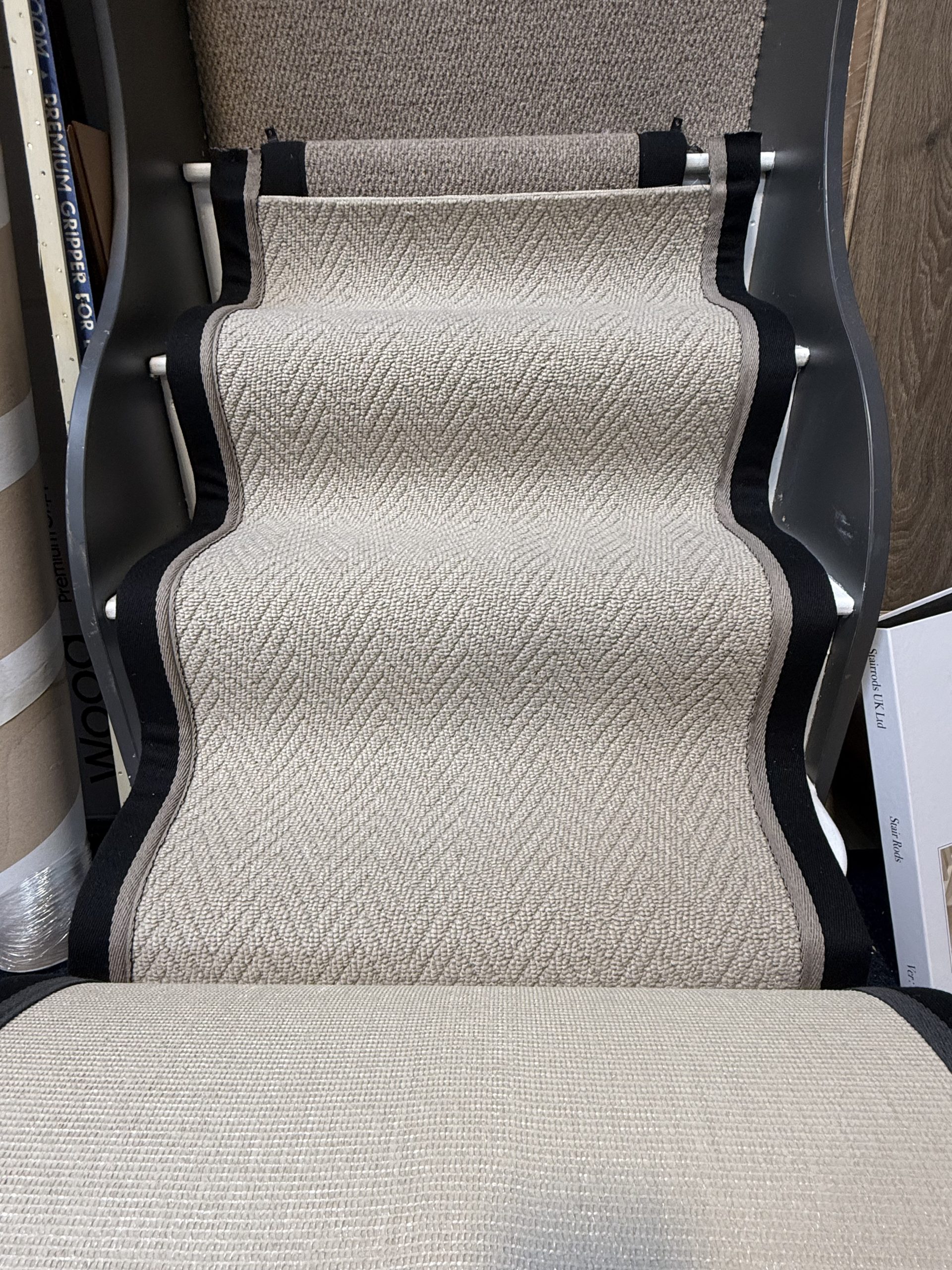 Champagne Carpet with Black Beige Tape - Image 3