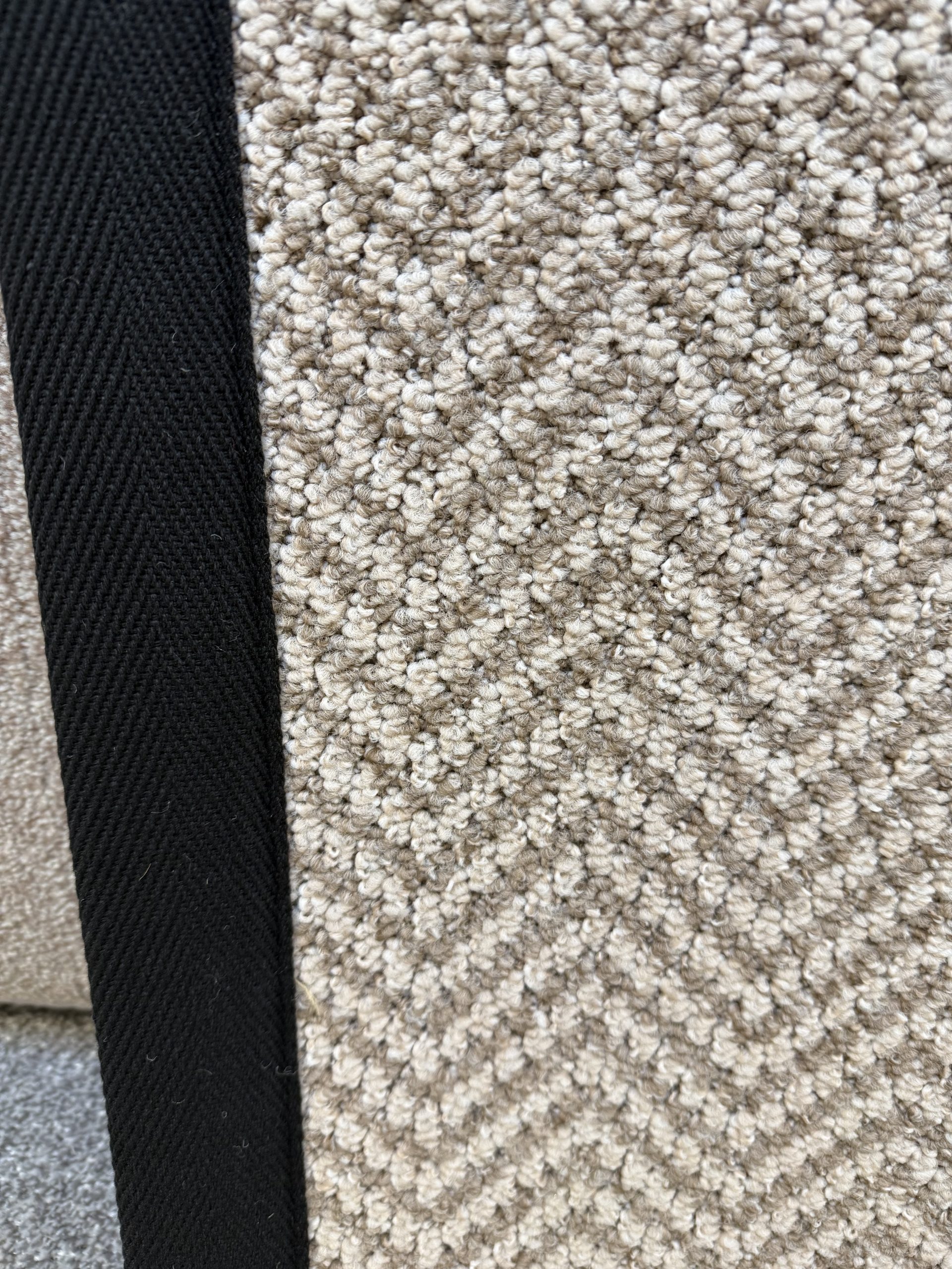 Beige Chevron Runner with Black Tape - Image 2