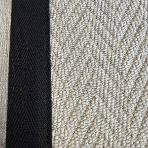 Herringbone Pastel with Black Tape